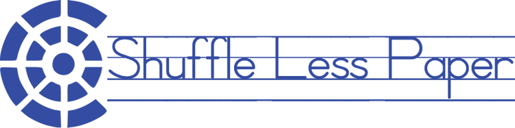 Shuffle Less Paper Logo